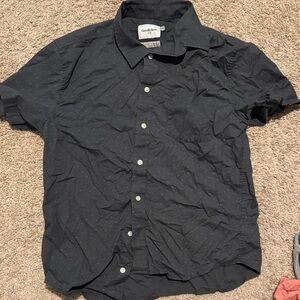 Goodfellow & Co Men's Dark Gray Short Sleeve Shirt MEDIUM